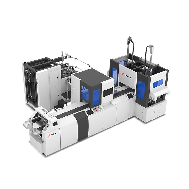 Аутоматска машина за прављење крутих кутија са двоструком станицом